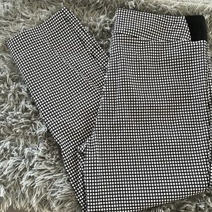 NWT Investments Petites Black/White Houndstooth Pants
